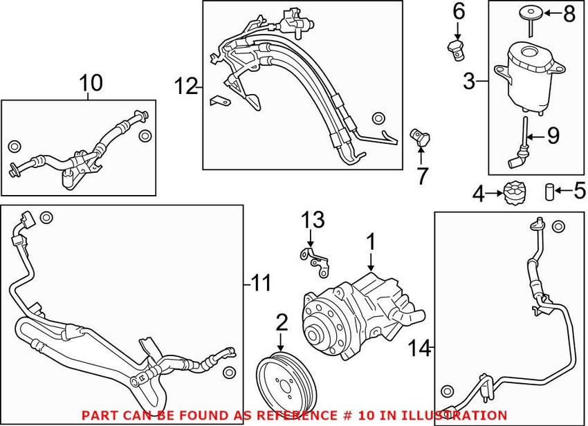 BMW Dynamic Drive Return Hose 32416796371